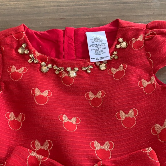 Disney Minnie Mouse Christmas dress. Size 5/6. - Picture 2 of 5